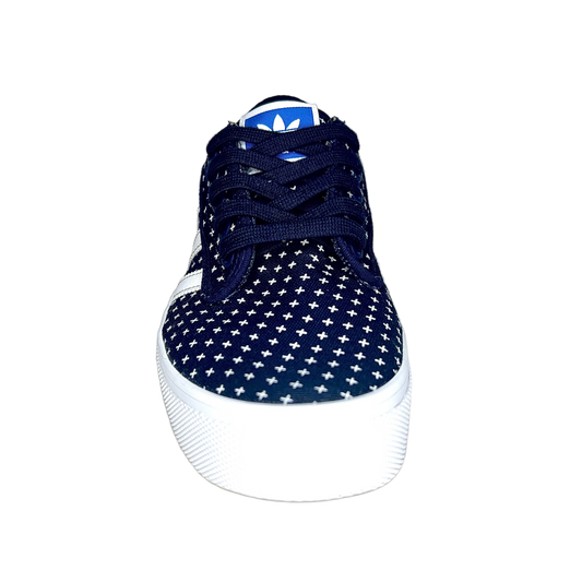 Adidas Seeley Canvas – Bleu Marine à Motif “+” blanc - Homme - Taille 8