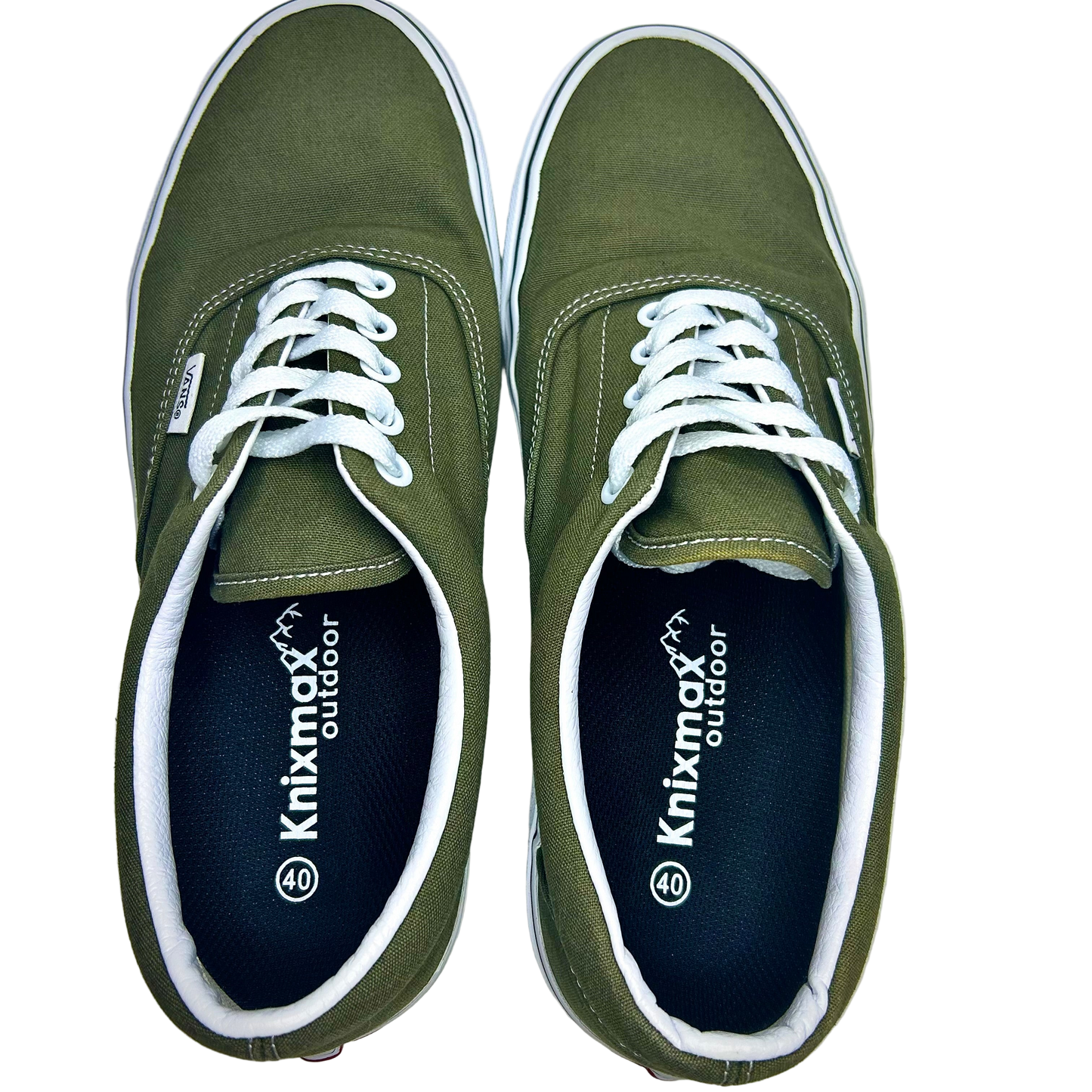Vans Authentic - Vert Olive - Homme - Taille 9 ou Femme - Taille 10,5