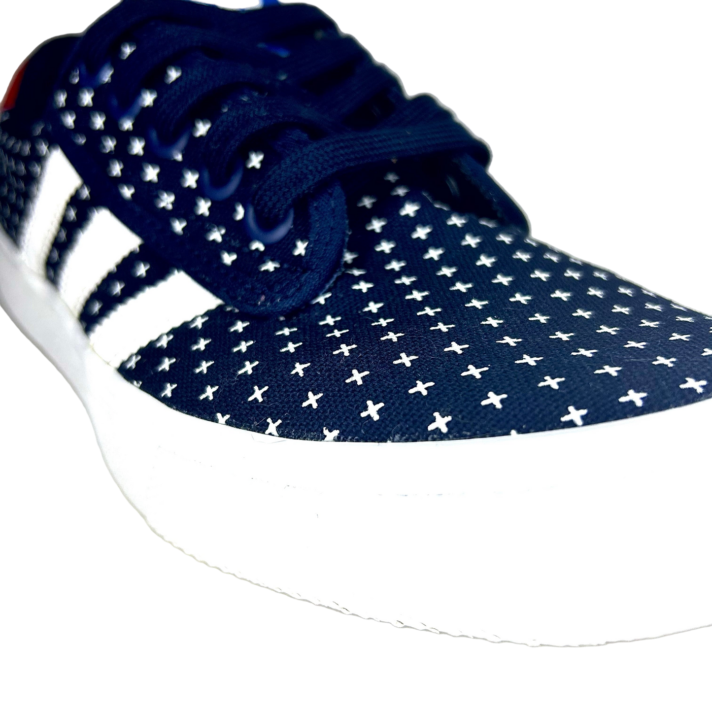 Adidas Seeley Canvas – Bleu Marine à Motif “+” blanc - Homme - Taille 8